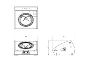 MARTIN AUDIO LE100 коаксиальный пассивный 2-полосный сценический монитор 12"+1"